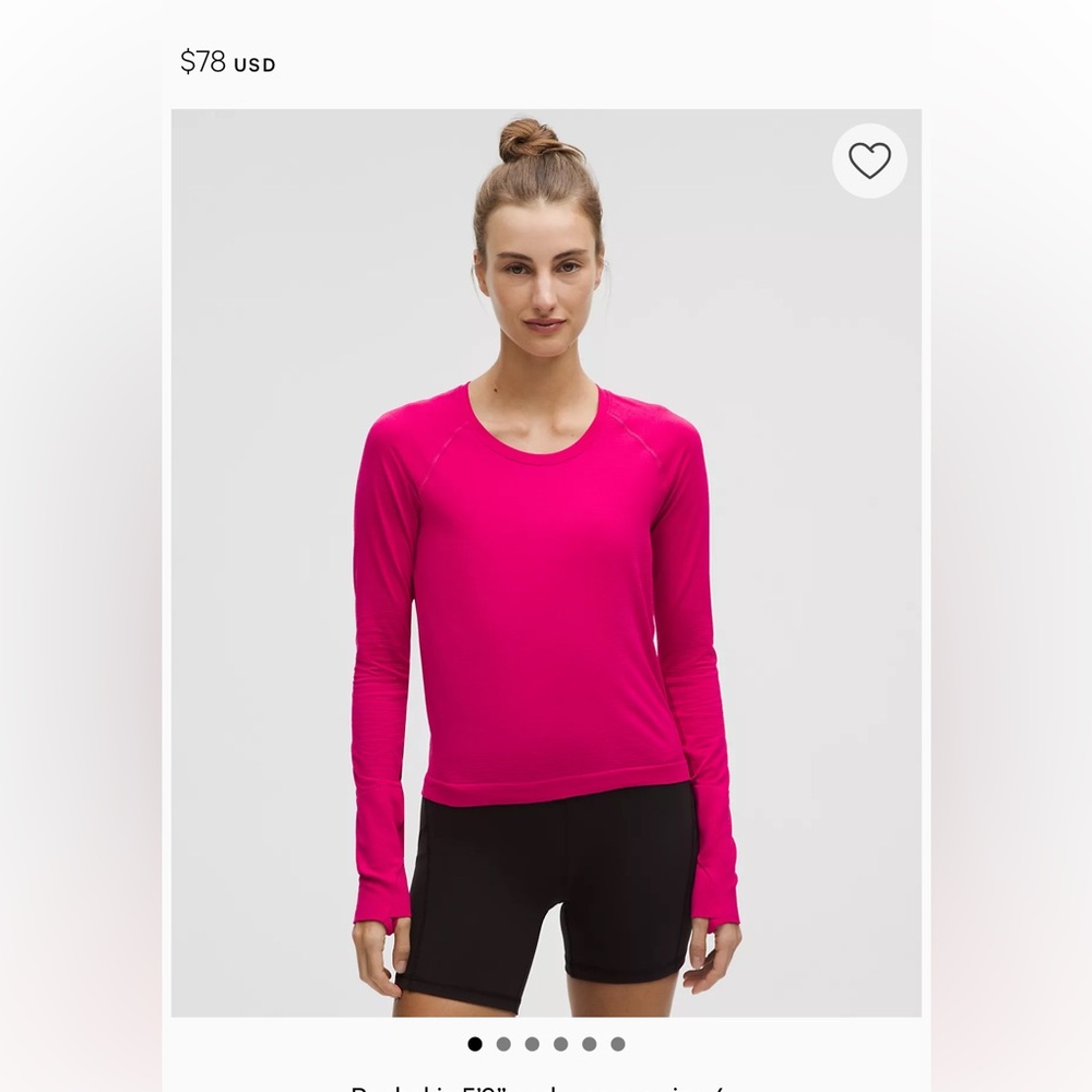 Lululemon Swiftly Tech Long Sleeve
